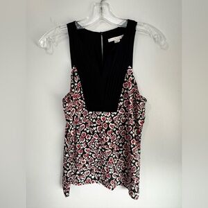 Cooper & Ella Pleated Leopard Print Racerback Top – Size Small